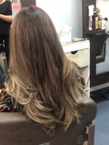 Droogknippen dame met een slag het haar salon the art of style
